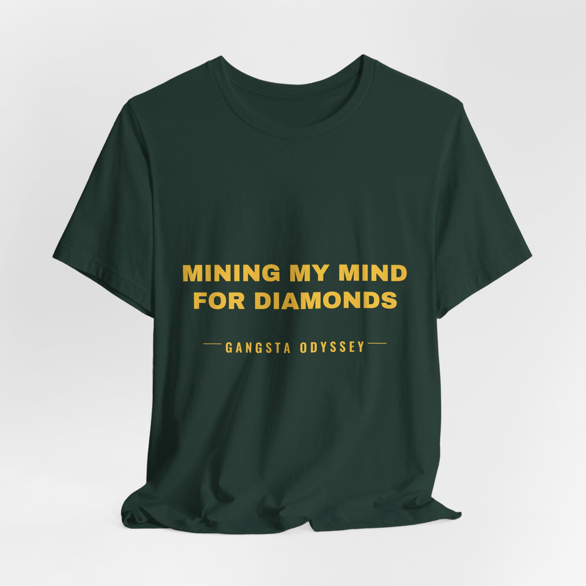 mining my mind for diamonds Tee - Gold on Forest