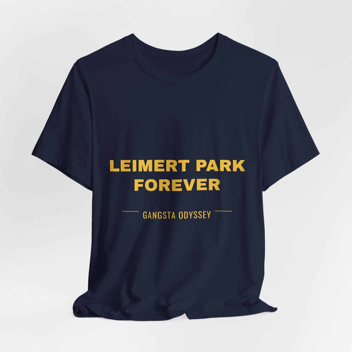 Leimert Park Forever Tee - Gold on Navy