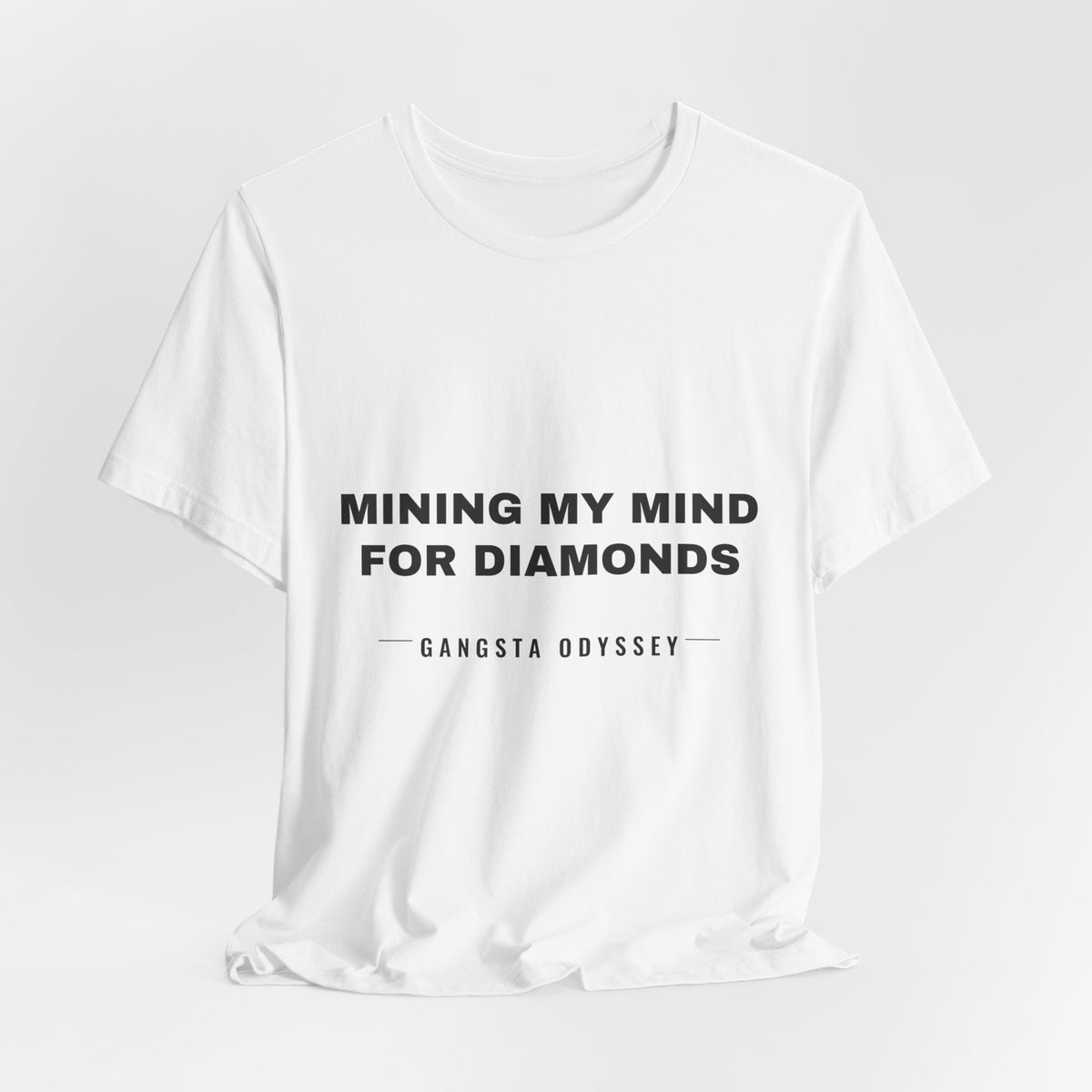 mining my mind for diamonds Tee - Black on White