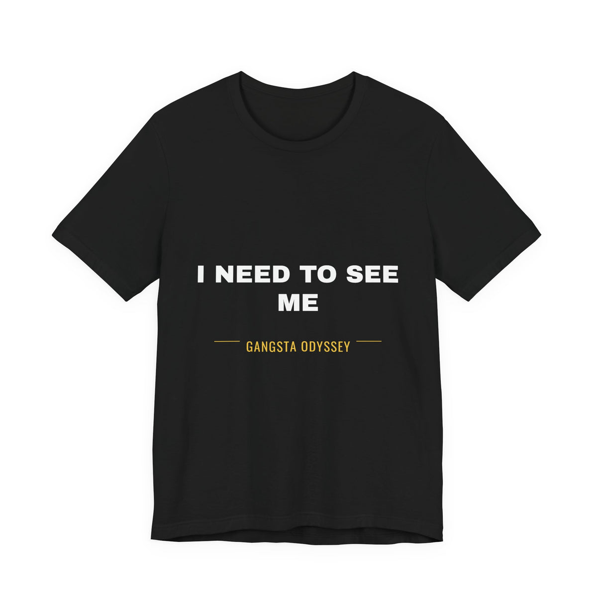I need to see me Tee - White on Black