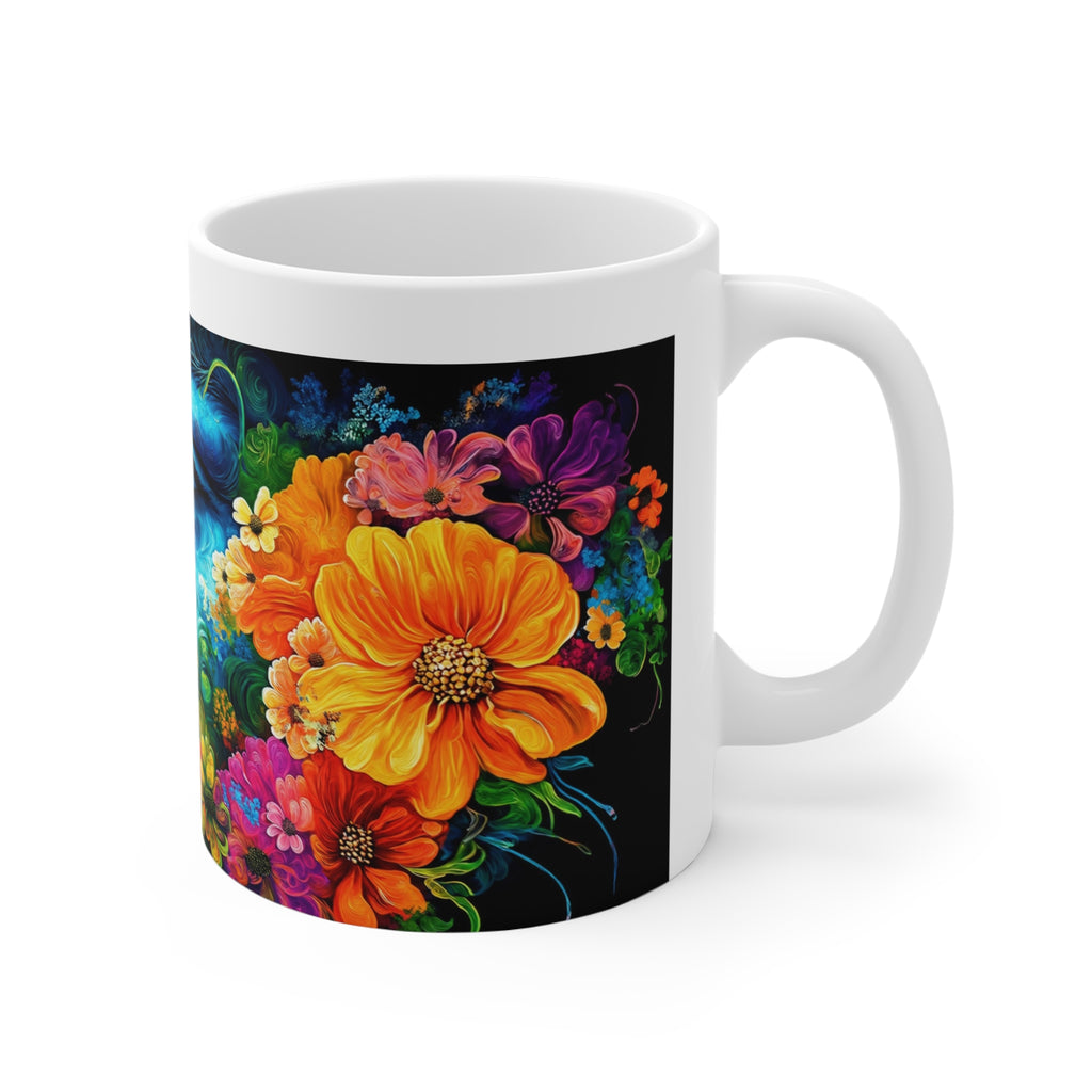 Black Flower - Mug