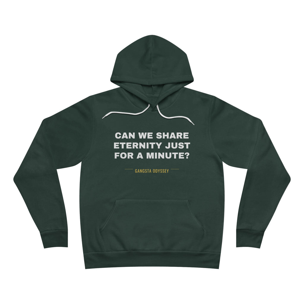 can we share eternity just for a minute? Hoodie - White on Forest