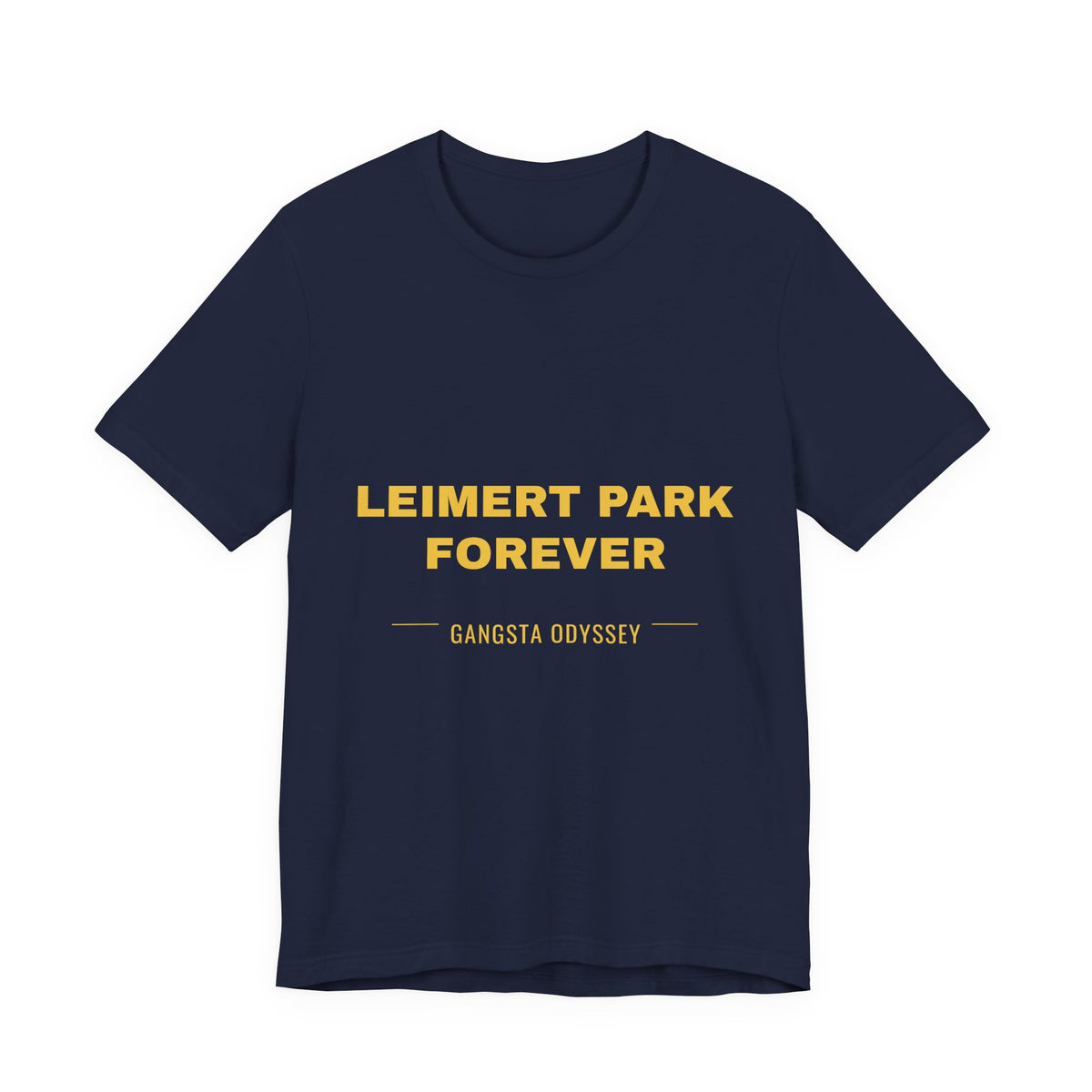 Leimert Park Forever Tee - Gold on Navy