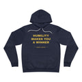 humility makes you a winner Hoodie - Gold on Navy