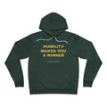humility makes you a winner Hoodie - Gold on Forest