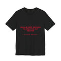 inhale deep enough to breathe out heaven Tee - Red on Black