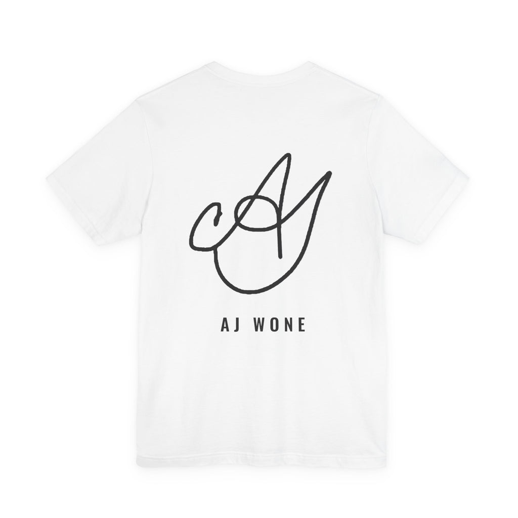 to none I come second Tee - Black on White
