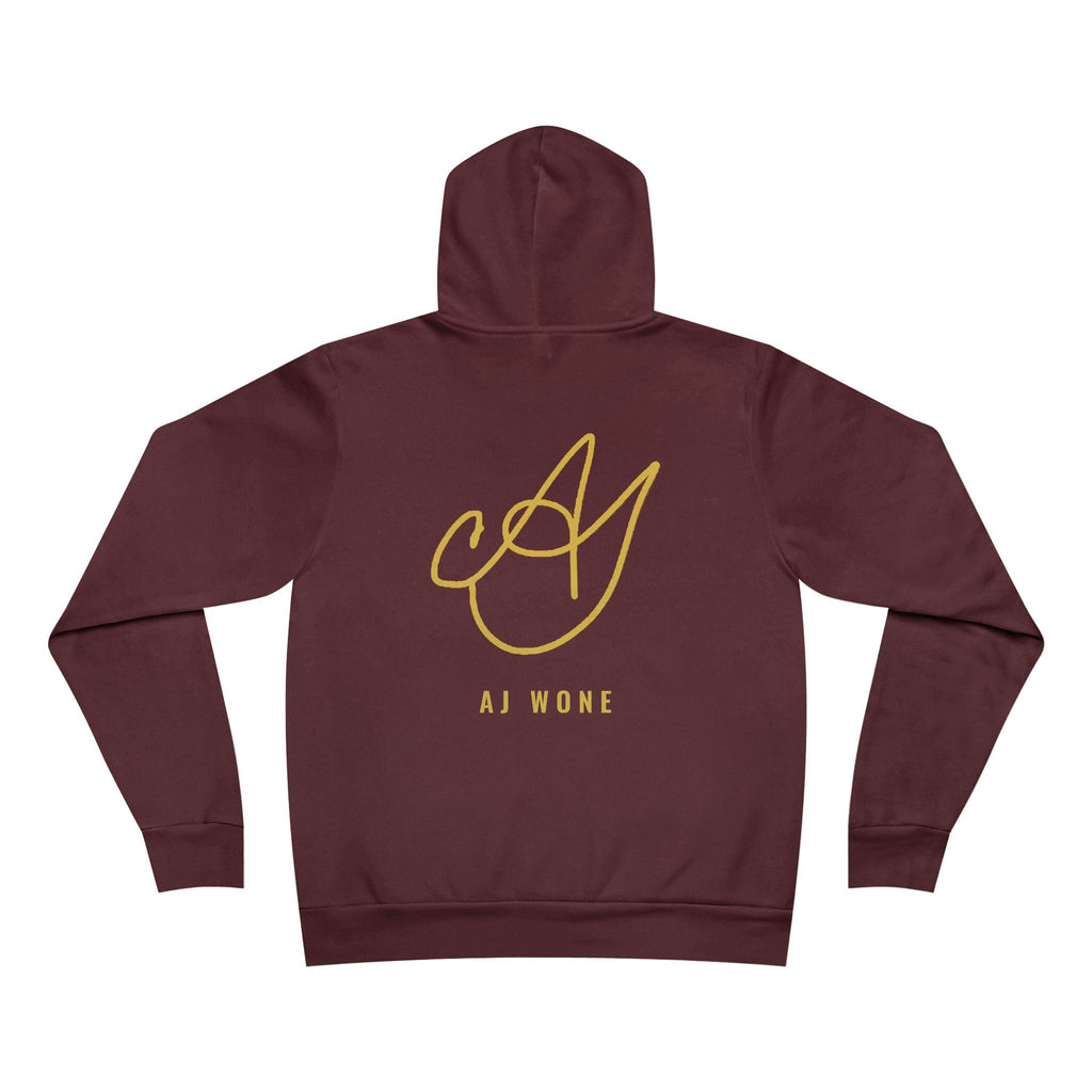 do not compromise your freedom Hoodie - Gold on Burgundy