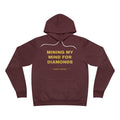 mining my mind for diamonds Hoodie - Gold on Burgundy