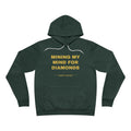 mining my mind for diamonds Hoodie - Gold on Forest