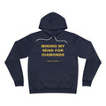 mining my mind for diamonds Hoodie - Gold on Navy