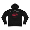 smile forever please..... Hoodie - Red on Black