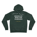 mining my mind for diamonds Hoodie - White on Forest