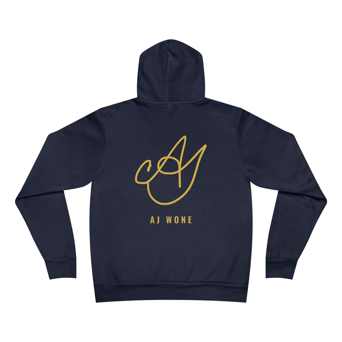we are what we live Hoodie - Gold on Navy