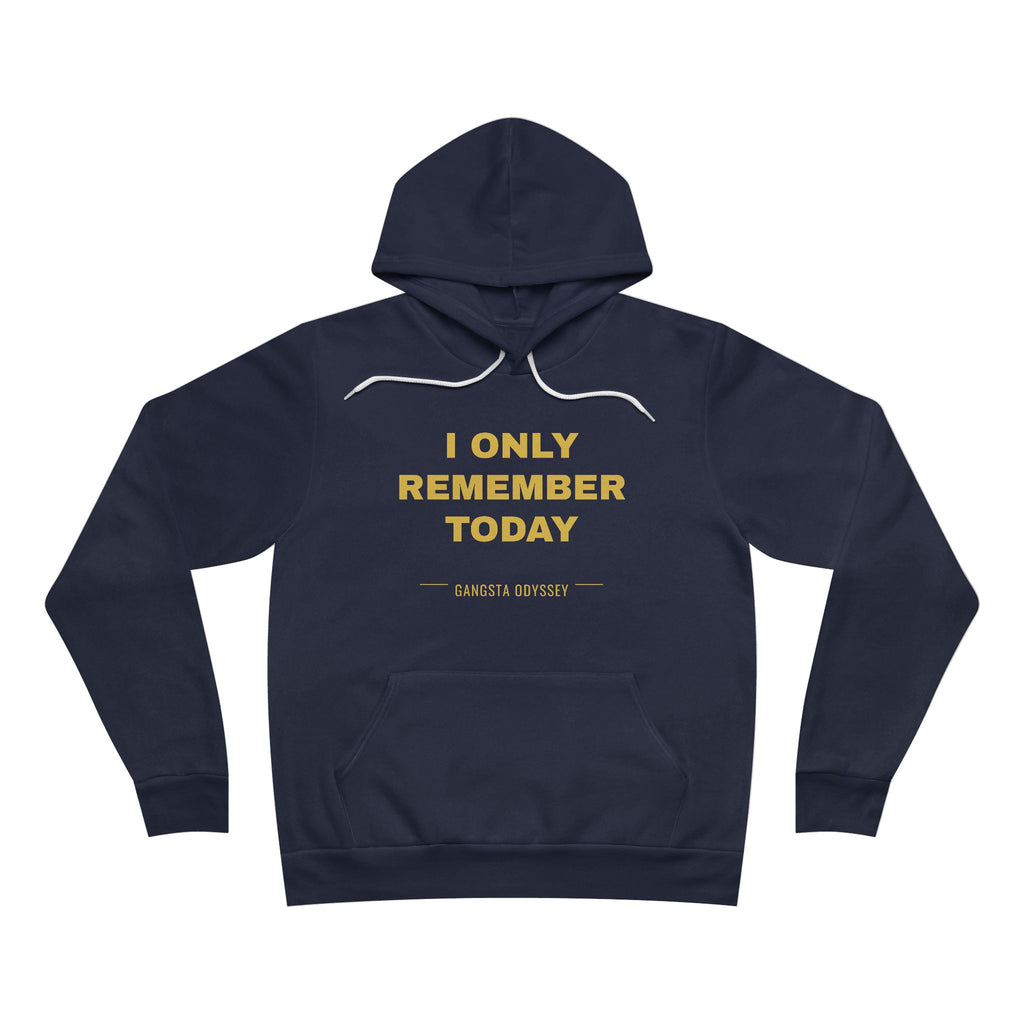 I Only Remember Today Hoodie - Gold on Navy
