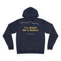 I'll Make Me A World Hoodie - Gold on Navy