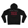 mining my mind for diamonds Hoodie - Red on Black