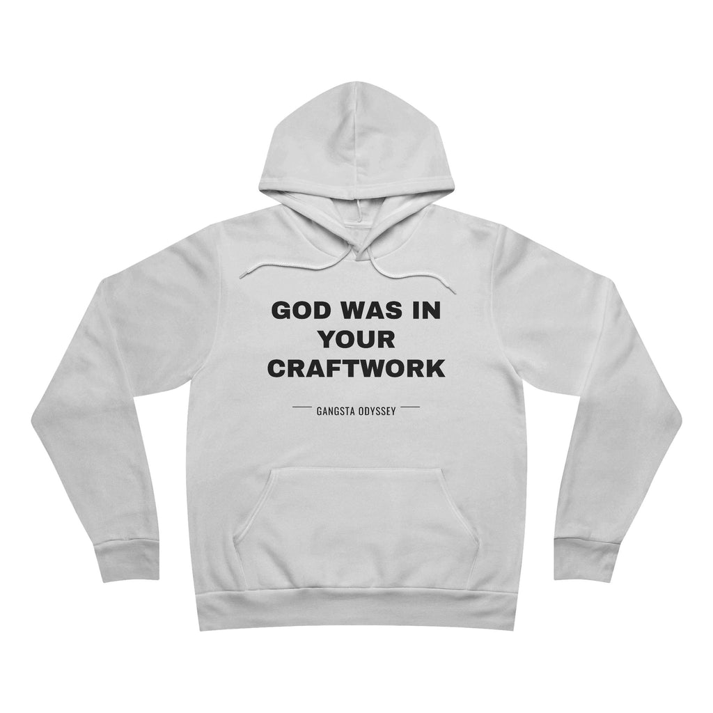 God was in your craftwork Hoodie - Black on White