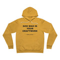God was in your craftwork Hoodie - Black on Gold