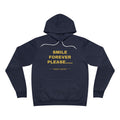 smile forever please..... Hoodie - Gold on Navy