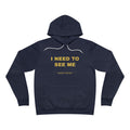 I need to see me Hoodie - Gold on Navy