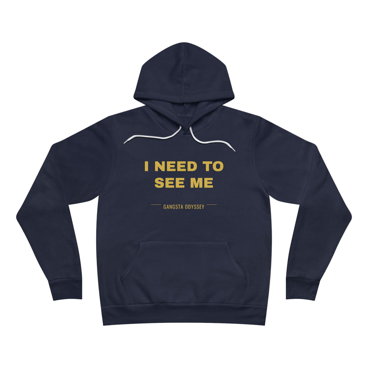I need to see me Hoodie - Gold on Navy