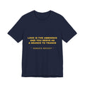 love is the ambience and you serve as a séance to trance Tee - Gold on Navy