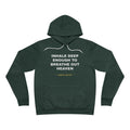 inhale deep enough to breathe out heaven Hoodie - White on Forest