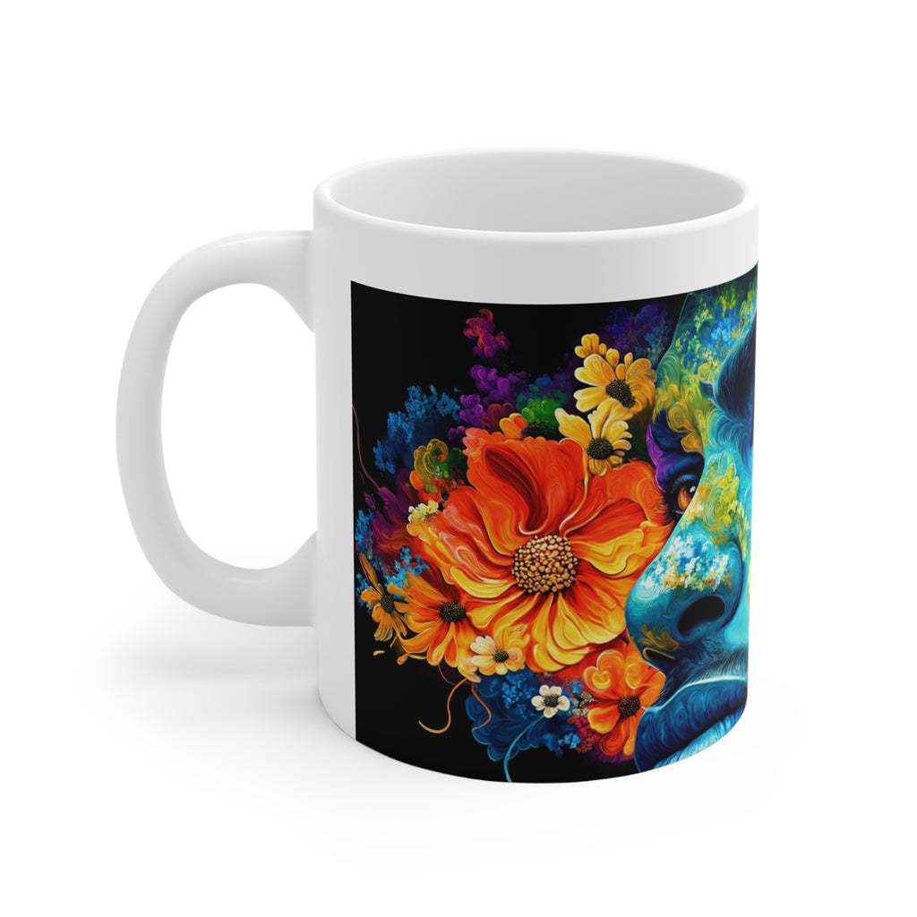 Black Flower - Mug