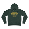 My right to write is a rite that still don't feel right Hoodie - Gold on Forest