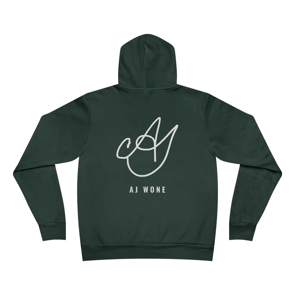 mining my mind for diamonds Hoodie - White on Forest