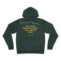 you can't rewrite what you recite now Hoodie - Gold on Forest