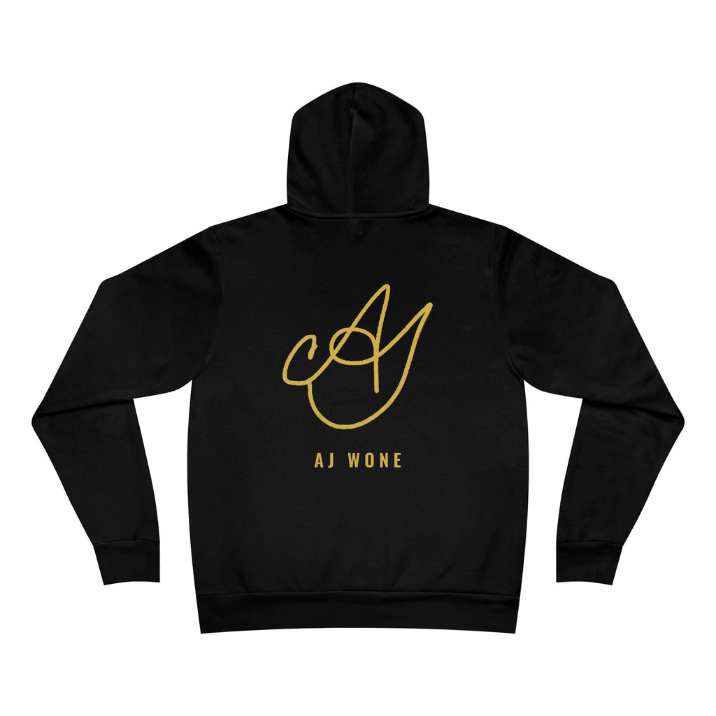 My right to write is a rite that still don't feel right Hoodie - Gold on Black
