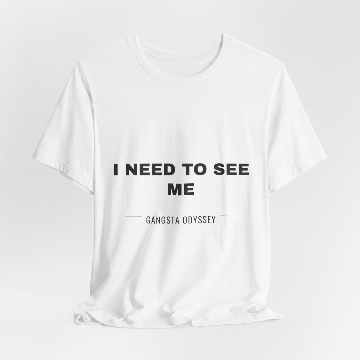 I need to see me Tee - Black on White