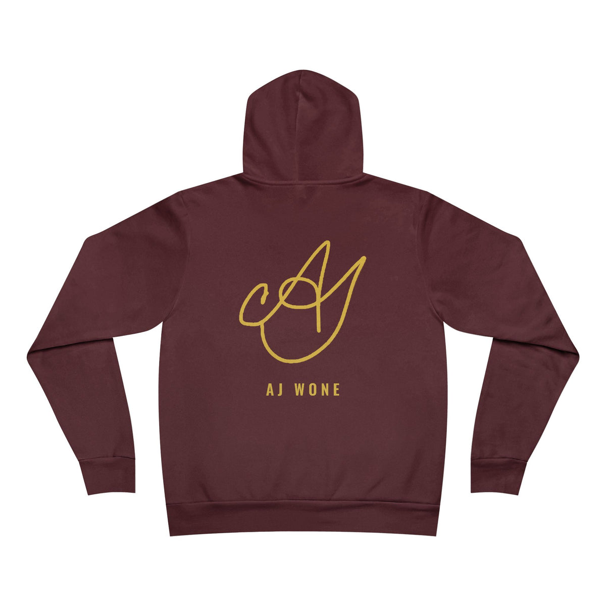 freedom is a kingdom the chosen aspire Hoodie - Gold on Burgundy